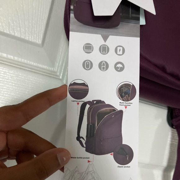 Swiss digital laptop Purple backpack main image 4